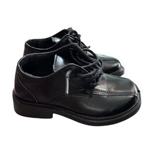 Toddler Boys Dress Oxford Formal Black Shoes